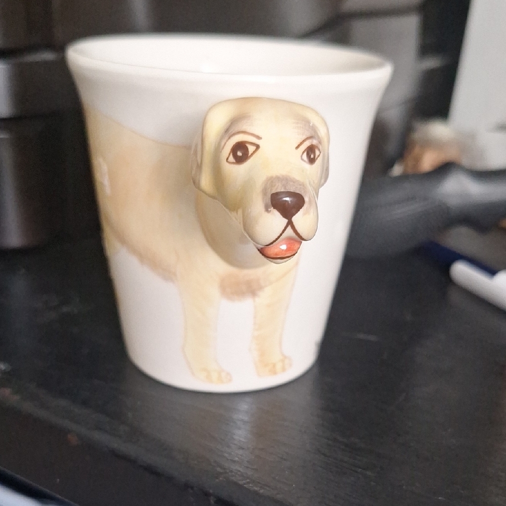Dog-Themed Cream Mug